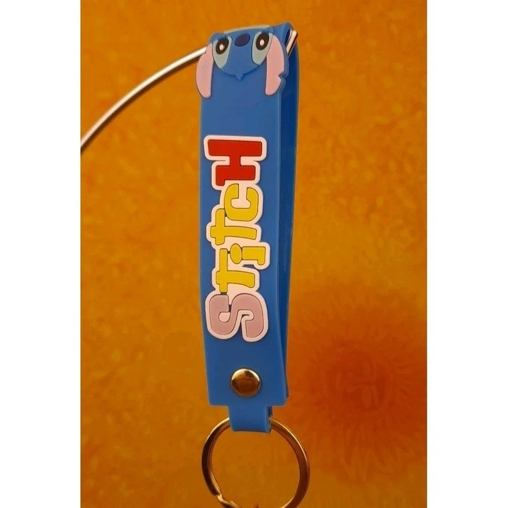 Lilo & Stitch With Glasses 3D PVC Keychain Keyring Backpack Clip Disney‎ 8